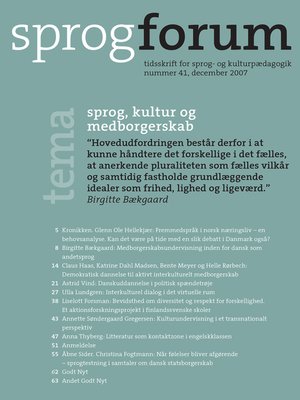 cover image of Sprog, kultur og medborgerskab